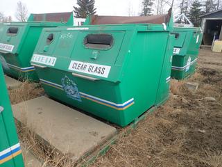 88in X 80in X 66in Haul-All PR6RD Bear Tight And Animal Resistant Refuse Container w/ Concrete Pad And Hyd Dump *Note: Has Some Damage, Item Cannot Be Removed Until May 31 Unless Mutually Agreed Upon, Buyer Responsible For Load Out* 