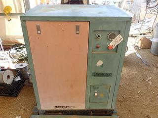 Quiet Stationairy QW-0.67/7 7.5hp 240V Air Compressor C/w Ingersoll Rand Model 2475 3-Phase 7.5hp