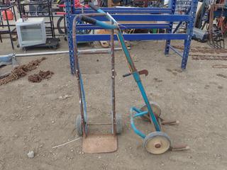 (1) Barrel Cart And (1) Hand Truck