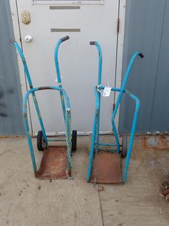 (2) Bottle Carts *Note: Has Bent Supports*