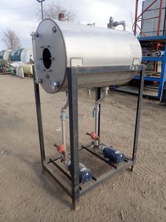 36in X 23in X 23in Fabtek Stainless Steel Tank w/ (2) Bluffton 115/208-230V Single Phase Motors And (2) Pumps