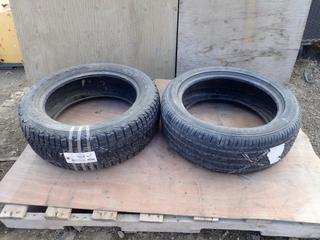 (1) Firestone Winter Force M&S 215/55R17 Tire And (1) Firestone FT140 215/50 R17 Tire *Note: Nail In (1) Tire*