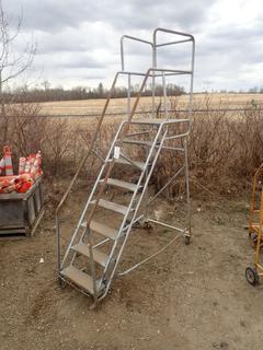 8-Step Portable Warehouse Ladder