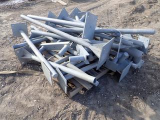 Qty Of Assorted Size Galvanized Pipe