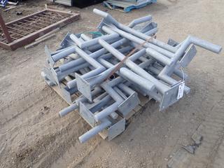 Qty Of Galvanized Pipe Brackets For Mounting Lights