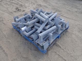 Qty Of Galvanized Pipe Brackets For Mounting Lights