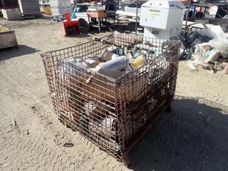 Metal Basket C/w Qty Of Oil And Air Filters