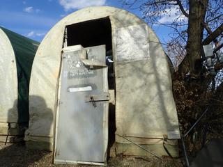8ft X 8Xt X 8ft PCL Shelter, Wired For Power *Note: Door Unattached, Buyer Responsible For Load Out*