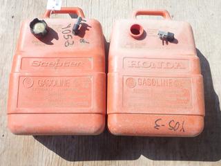 (1) Honda 25L Marine Fuel Tank (No Cap) And (1) Scepter 25L Marine Fuel Tank