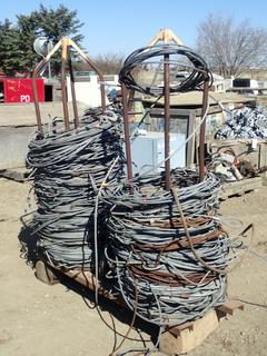 (2) Metal Stands C/w Wire Rope Slings