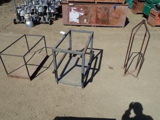 (2) Metal Storage Baskets C/w (1) Rack