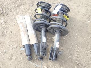 (2) Struts w/ Springs And Mounts C/w Set Of S-Locks