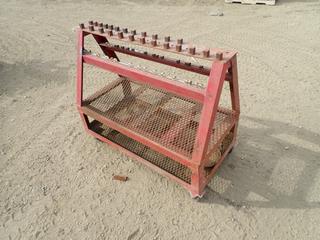 4ft X 40in Portable Metal Tool Rack