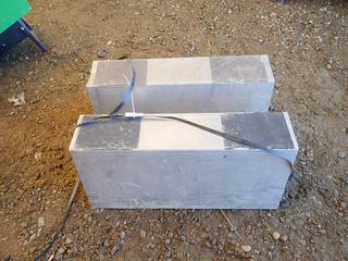 (2) Feather Block 1ft X 1ft X 28in 6500lb Aluminum Tank Blocks