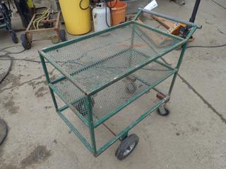 35in X 22in X 34in 3-Tier Portable Shop Cart