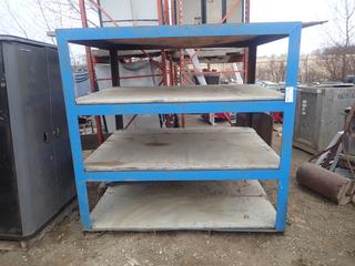 76in X 60in X 74in 4-Tier Metal Shelving Unit