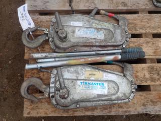 (2) Trimaster 750kg Cap. Wire Rope Pullers