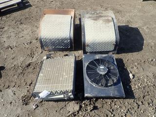 (2) Radiator Coolers w/ Fan C/w Battery Boxes