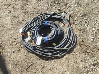 (2) Approx. 100ft Heavy Duty Extension Cord Cable 