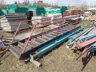 15ft X 40in 14-Step Staircase w/ Rails *Note: Rail Needs Welding*