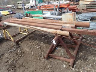 (2) 6ft X 30in Pipe Stands C/w Contents