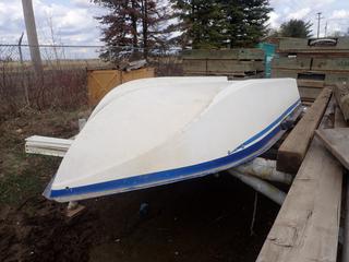 141in X 57in 2-Seat Fiberglass Boat