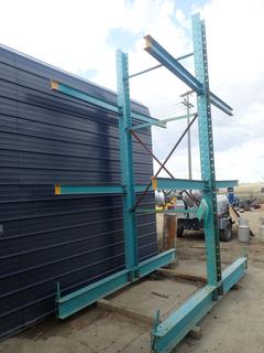 65 1/2in X 14ft Double Sided Cantilever Rack *Note: Buyer Responsible For Load Out*