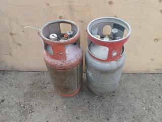 (1) Aluminum And (1) Steel Propane Tank, Recertified May 2021