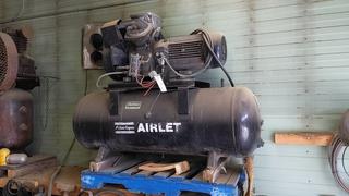 Atlas Copco 80Gal 200PSI Air Compressor w/ Atlas Copco 230V Single Phase Motor *Note: Running Condition Unknown*