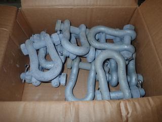 Qty Of (10) Galvanized Steel 60K Shackles