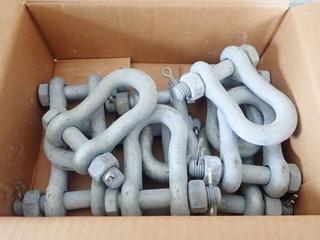 Qty Of (10) Galvanized Steel 60K Shackles