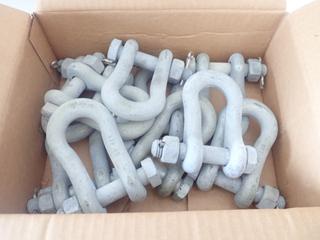 Qty Of (10) Galvanized Steel 60K Shackles