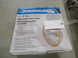 Silverline 1 1/2in-8in Diameter Adjustable Hole Cutter
