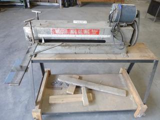 Wilder Single Roll Slitter w/ GE 1/2hp 115/230V Single Phase Motor