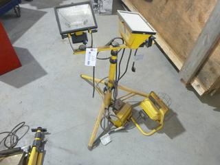 Qty Of (4) Work Lights w/ Stand