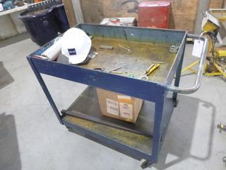 3ft X 2ft X 2ft11in 2-Tier Portable Shop Cart