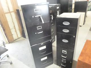 Qty Of (3) 2-Drawer Filing Cabinets And (1) 3-Drawer Filing Cabinet