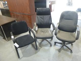 (2) Task Chairs And (1) Office Chair