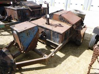 10ft X 4ft 10in S/A Tar Pot Trailer C/w Motor, Pintle Hitch *Note: No VIN, Running Condition Unknown*