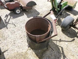 (1) Hoisting Dump Bucket And (1) Tar Bucket(No Wheels)