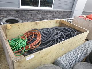 4ft X 8ft Wood Crate C/w Vacuum And Water Hoses