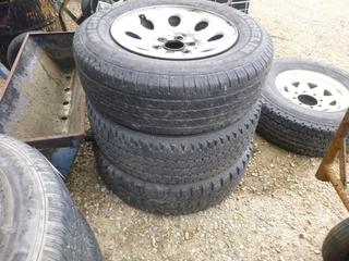 Qty Of (3) Assorted 17in Tires w/ (1) Rim