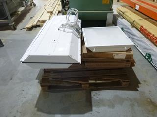 Qty Of (9) 2ft X 2ft And (2) 4ft X 2ft LED Flush Mount Ceiling Lights