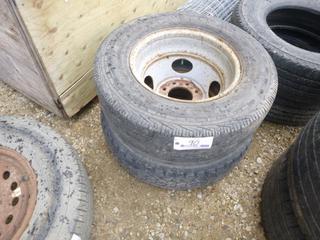 (2) Assorted Size Tires w/ Rims