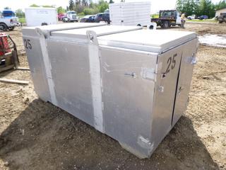 Enclosed Aluminum Tool Truck Box, 8 Ft. x 4 Ft. x 4 Ft. 3 In.
