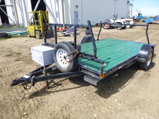 2009 Wholesale Trailers 12 Ft. Utility Trailer, S/A c/w Spring Susp, P205/75R15 Tires, 2 In. Ball Hitch, X3 Super Winch (No Battery), VIN 2DASC21489T010410