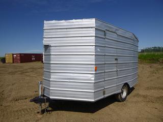 12 Ft. Custom Built Enclosed Trailer c/w 2 5/16 In. Ball Hitch, ST205/75R15 Tires, 3,500 Lb Axle, (2) Additional Tires *Note: No VIN*