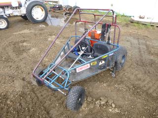 Custom Built Go-Kart c/w Briggs and Stratton, 6.5 HP, 15x6-6 NHS Front Tires, 22x11-8 Rears *Note: New Clutch, Running Condition Unknown*