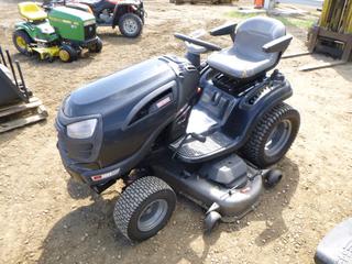 Craftsman GTS-5000 Ride On Mower c/w Briggs and Stratton V-Twin, 26 HP, Showing 413 Hours, 54 In. Deck, 16x6.5-8 NHS Front Tires, 23x10.5-12 NHS Rear Tires, SN 042810A001344