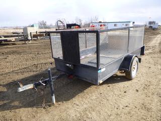 2003 Trailtech BT135 10 Ft. S/A Utility Trailer c/w Spring Susp, 2 In. Ball, 205/75R15 Tires, VIN 2CUBF7A1632013149 *Note: Broken Off End Gate*  (East Fence)